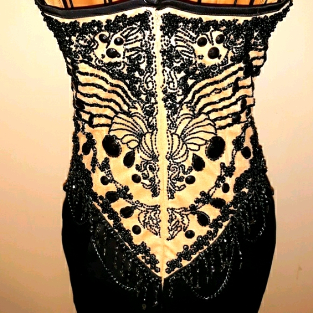 Sherry Hill Couture Bedazzled  Prom Dress - Picture 5 of 9